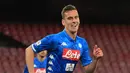 5. Arkadiusz Milik (Napoli) - 15 gol dan 1 assist (AFP/Carlo Hermann)