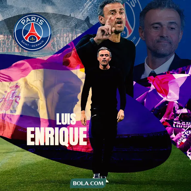 PSG - Ilustrasi Luis Enrique