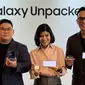 Product Marketing Manager Samsung Mobile Experience, Samsung Electronics Indonesia, Verry Octavianus, saat memperkenalkan Galaxy Z Fold 6 dan Galaxy Z Flip 6 di Jakarta. (Liputan6.com/ Yuslianson)