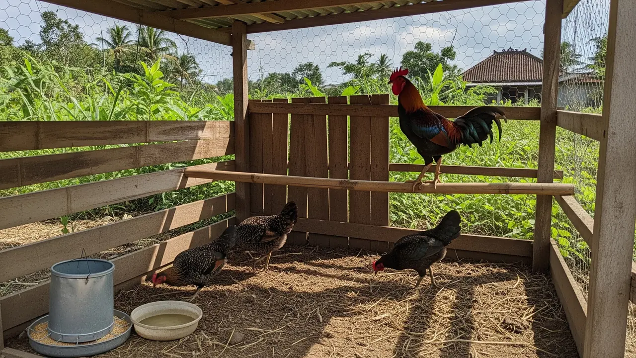 Cara Ternak Ayam Kampung di Lahan 1x2 Meter, Panen 3 Bulan di Ruang Terbatas
