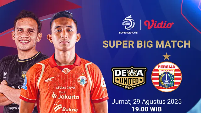 Live streaming Dewa United vs Persija eksklusif di Vidio. (dok. vidio.com)
