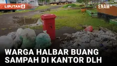 Protes, Warga Halbar Buang Sampah di Kantor DLH