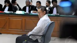 Dalam pembacaan dakwaan di Pengadilan Tipikor, mantan ketua HMI itu disebut perlu banyak uang demi memenuhi keinginannya sebagai Presiden Indonesia, Jumat (30/5/14). (Liputan6.com/Johan Tallo)