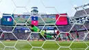 Kiper Maroko Yassine Bounou  kebobolan oleh pemain Prancis Kylian Mbappe selama pertandingan perempat final Piala Dunia sepak bola antara Prancis dan Maroko di Foxborough, Mass., dekat Boston, Kamis, 9 Juli 2026. (AP Photo/Matt Slocum)