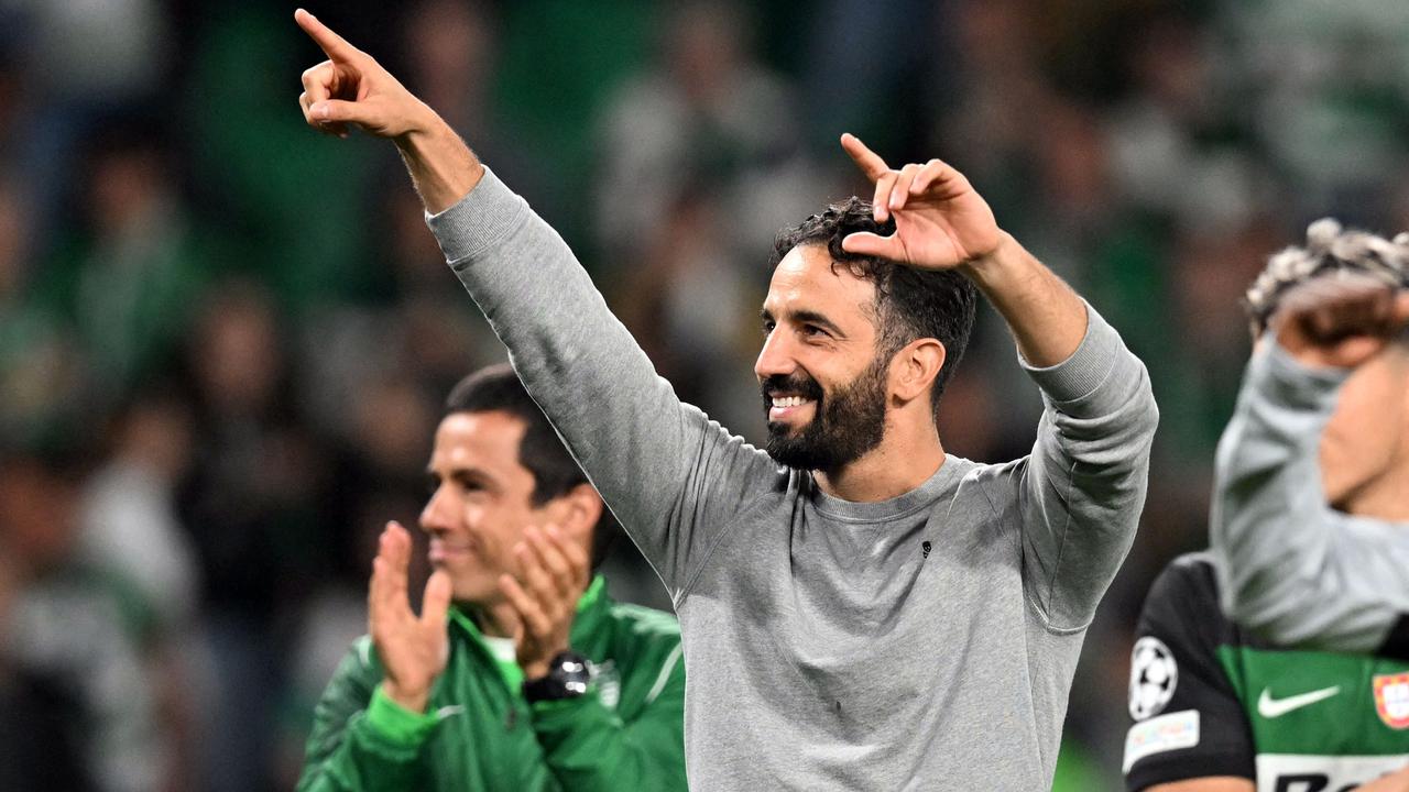 Foto: Persembahkan Kemenangan Besar, Calon Pelatih MU Roben Amorim Bawa Sporting CP Bantai Manchester City 4-1 di Liga Champions