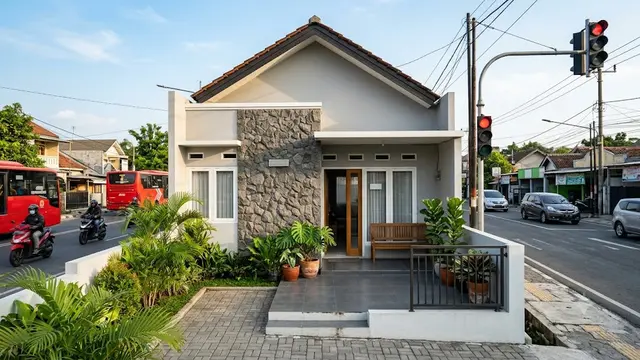 Inspirasi Teras Rumah Dekat Lampu Merah