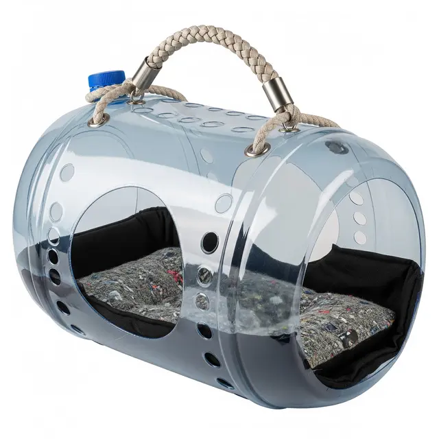 Pet Cargo dari Galon Bekas (AI Generated)