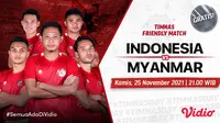 Link Live Streaming Uji Coba Kedua Piala AFF : Timnas Indonesia Vs Myanmar di Vidio Malam Ini. (Sumber : dok. vidio.com)