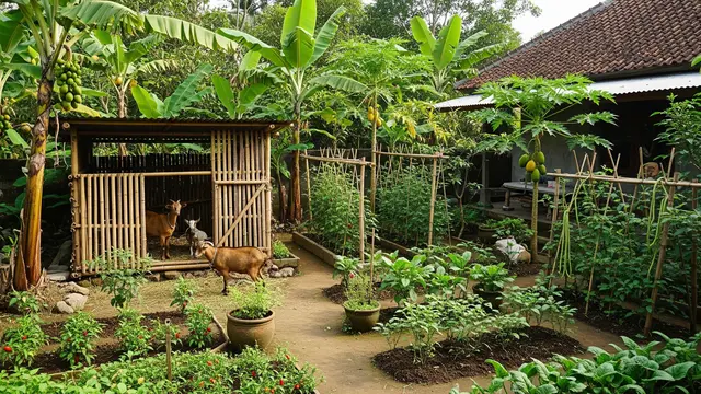 Kombinasi Tanaman dan Ternak yang Bisa Menyediakan Pangan Harian Keluarga/Gemini AI