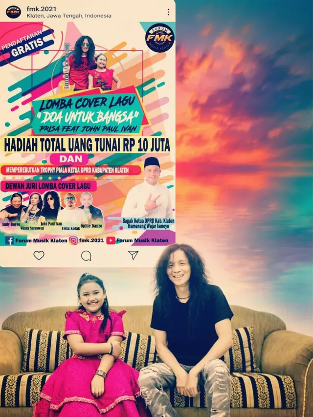 John Paul Ivan dan Prisa (https://www.instagram.com/p/CNsDWBSl0w0/)