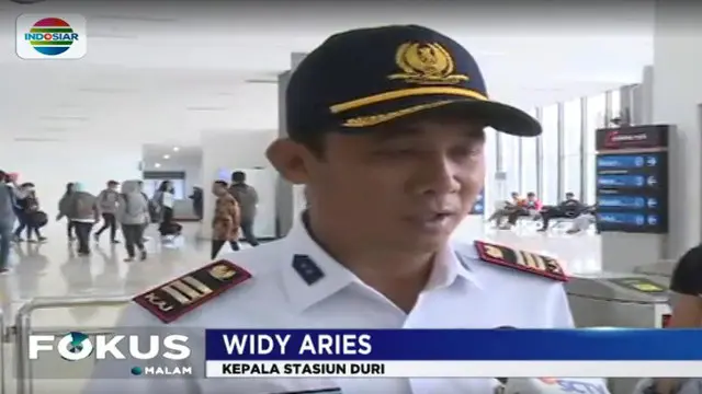 Kepala Stasiun Duri Widy Aries menyatakan saat ini kepadatan arus penumpang sudah jauh berkurang setelah dilakukan sejumlah langkah antisipasi.