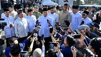 Presiden Prabowo Subianto usai salat idulfitri di Aceh. (Biro Pers Sekretariat Presiden)