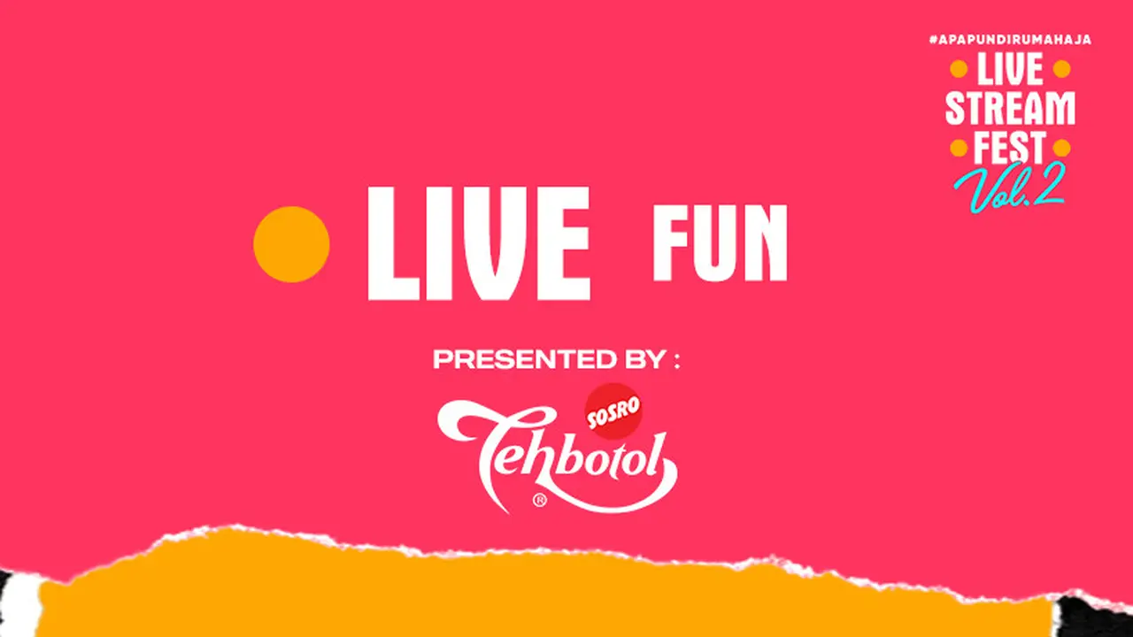 Akhir Pekan Seru di Live Stream Fest Vol. 2 Bersama Coki Pardede dan Tretan Muslim. sumberfoto: vidio
