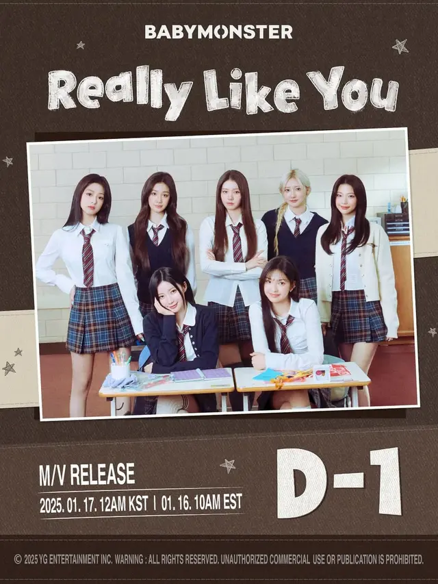 BABYMONSTER Rilis MV \'Really Like You\'. (instagram/babymonster_ygofficial)