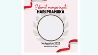 Link Twibbon&nbsp;Hari Pramuka yang diperingati setiap tahunnya pada 14 Agustus. (www.twibbonize.com)