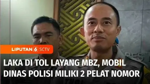VIDEO: Laka di Tol Layang MBZ Bekasi Berakhir Damai, Mobil Dinas Polisi Miliki Dua Pelat Nomor