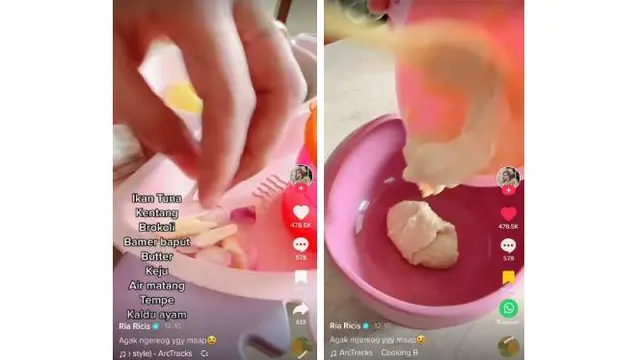 Screenhshot Tiktok @riaricis