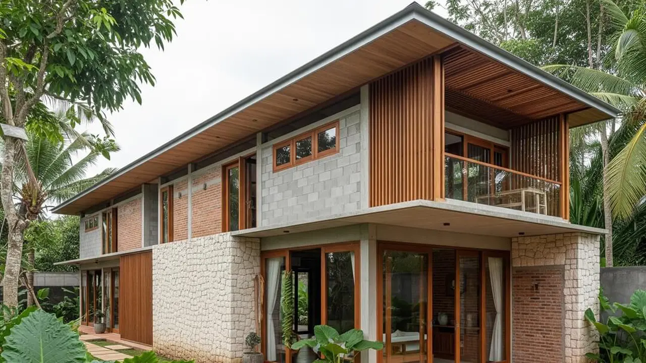 Desain Rumah Sempit Memanjang Anti Pengap