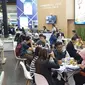 Suasana pengunjung yang datang ke stan Cimanggis City di IPEX 2018.