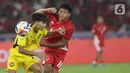 Begitu peluit laga dimulai, Timnas Indonesia U-23 langsung mengambil inisiatif menyerang. (Liputan6.com/Helmi Fithriansyah)