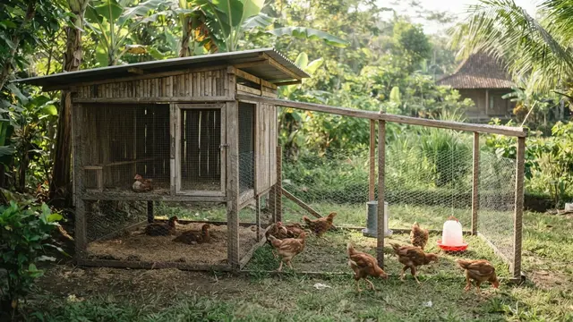 Model Kandang Ayam Broiler untuk 10 Ekor