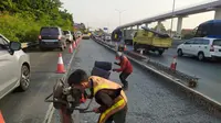 Proses rekonstruksi jalan tol Jagorawi. (Dok. Jasa Marga)