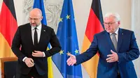 Perdana Menteri Ukraina bersama Presiden German.