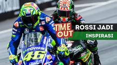 Pebalap Yamaha Tech 3, Johann Zarco menyebut, Valentino Rossi merupakan sumber inspirasinya berkiprah di MotoGP.