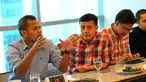 Suasana konferensi pers Indonesian Short Film Festival (ISFF) 2015 di SCTV Tower, Jakarta, Selasa (24/3). Dalam rangka merayakan ulang tahun ke-25, SCTV menggelar kompetisi film pendek yakni ISFF 2015. (Liputan6.com/Faisal R Syam)