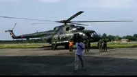 Helikopter MI-17 yang dikabarkan hilang kontak. (Liputan6.com/Katharina Janur/Findi)