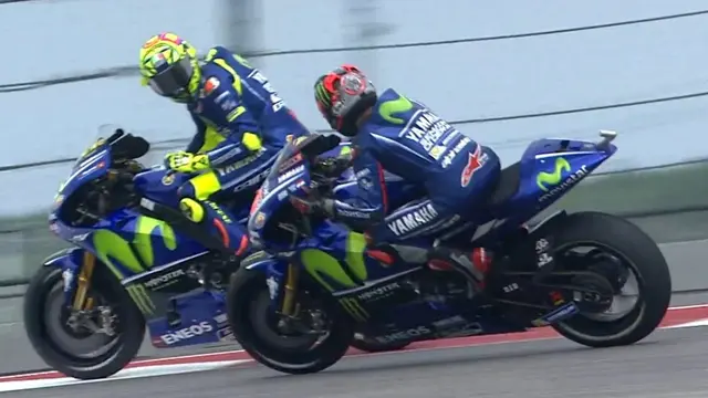 Maverick Vinales dan Valentino Rossi 