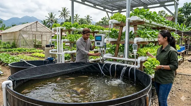 Cara Menjaga Kualitas Air Kolam Nila di Bawah Hidroponik agar Ikan dan Tanaman Sama-Sama Sehat