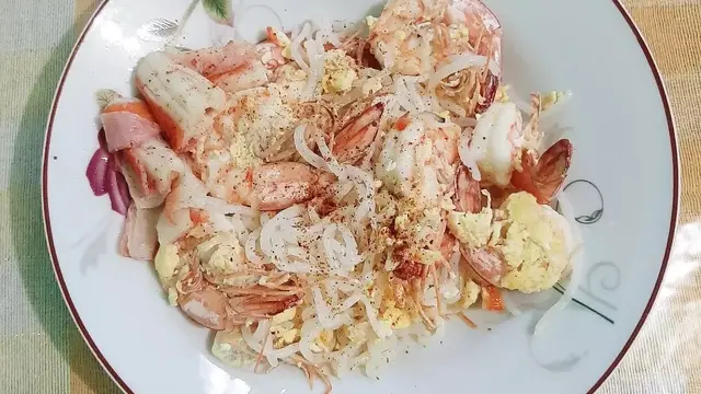 Resep mi goreng shirataki udang. (dok. Cookpad @MarselinaSiagian)