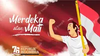 Ilustrasi hari kemerdekaan Republik Indonesia. (Photo by YusufSangdes on Freepik)