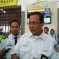 Direktur PT KAI Edi Sukmoro memastikan pelayanan selama mudik menggunakan kereta api lebih baik. Foto (Liputan6.com / Panji Prayitno)