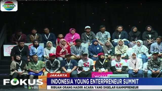 Acara bertajuk Indonesia Young Enterpreneur Summit (IYES) 2018 dihadiri 1400 orang perserta dari 114 kota di Indonesia.
