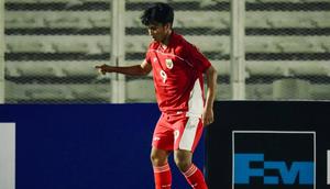 Ricky Pratama saat memperkuat Timnas Indonesia U-23 pada 2025. (Instagram Ricky Pratama)