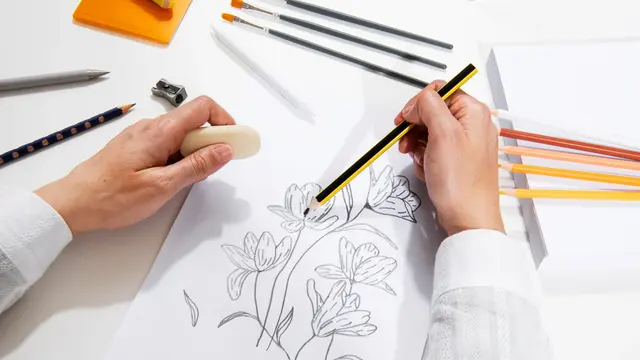 ilustrasi membuat sketsa