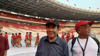 Guruh Soekarnoputra akan mempersembahkan Tari Kecak dalam peringatan Bulan Karno di GBK, Jakarta. (Liputan6.com/ Delvira Hutabarat)