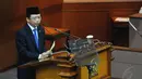 Rapat paripurna penutupan itu ditandai dengan pidato Ketua DPR RI, Marzuki Alie, Jakarta, (30/9/14). (Liputan6.com/Andrian M Tunay) 