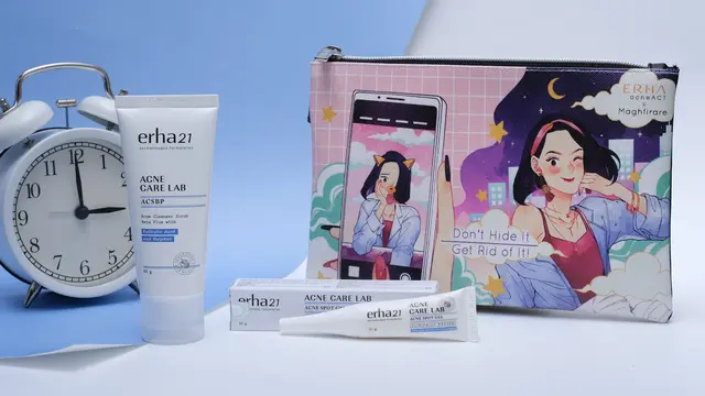 Ilustrasi pada Koleksi Skincare Meningkatkan Kesadaran Pentingnya Perawatan Kulit Berjerawat pada Remaja