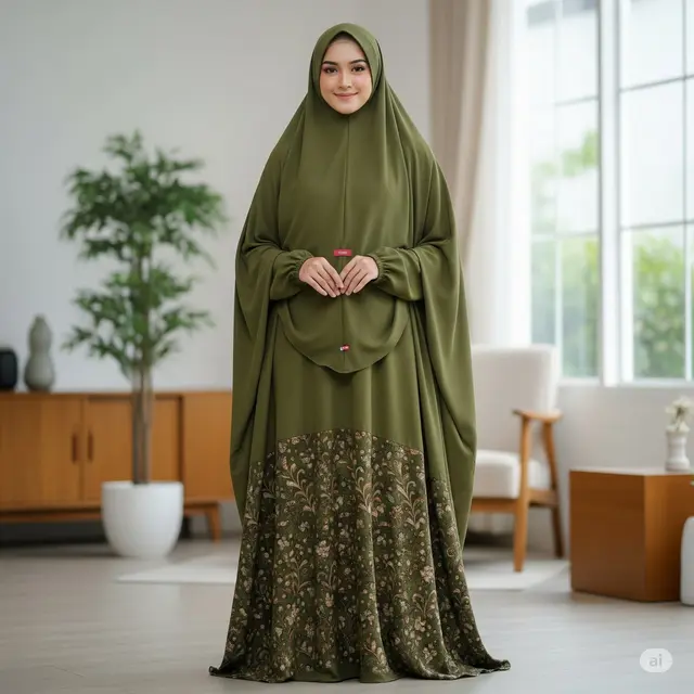 Dress Batik Syar'i Full Longgar