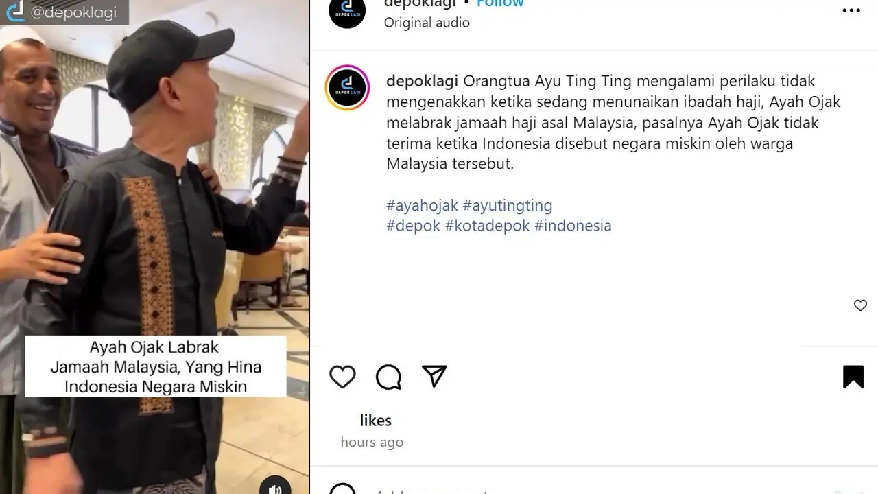 Ayah Ojak Marah ke Warga Malaysia