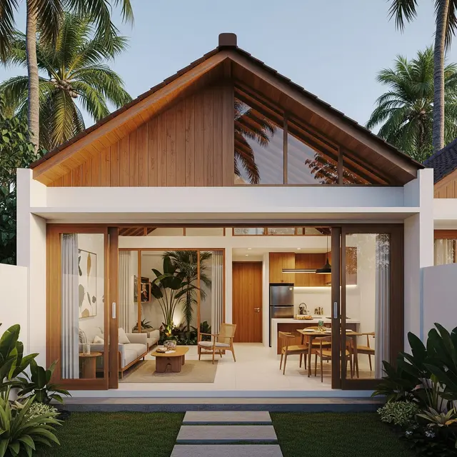 9 Model Rumah 1 Lantai dengan Plafon Tinggi Biar Adem, Sejuk di Iklim Tropis