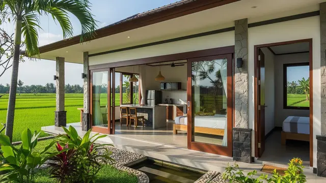 Model Rumah Kecil 2 Kamar Cantik Dekat Sawah Anti Ular