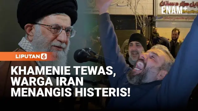 Pimpinan Tertinggi Iran Khamenei Tewas, Warga Iran Histeris!
