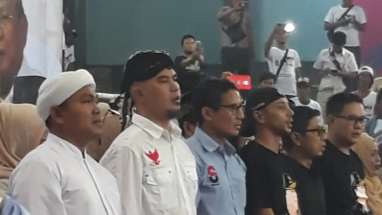 Ditemani Ahmad Dani, Sandiaga Uno Hadiri Deklarasi Pemenangan Provinsi Banten di Tangerang