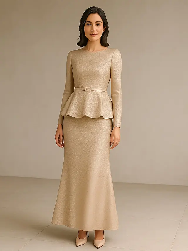 Model Long Dress Glamour Tapi Tidak Berlebihan/Ilustrasi gambar oleh AI