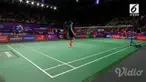 Pebulutangkis Indonesia, Fitriani, gugur di babak 16 besar cabang olahraga (cabor) bulutangkis Asian Games 2018 nomor tunggal putri menyusul kekalahan dua set langsung dari Saina Nehwal dari India dengan skor 21-6 dan 21-14.