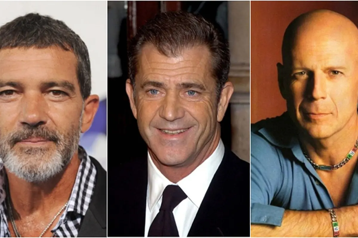 Antonio Banderas, Mel Gibson, Bruce Willis